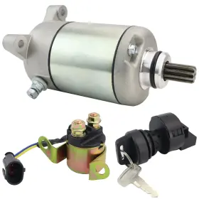 Stabsoli 850047758125 Starter Motor And Solenoid Relay Ignition Switch For Polaris Sportsman 400 50