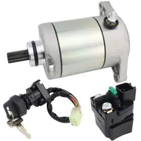 Stabsoli 850047758385 Starter Motor And Solenoid Relay Ignition Switch For Suzuki Atv Kingquad 400