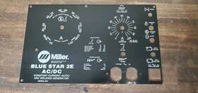 Star 117786 Miller Welding Blue 2e Nameplate New With Small Defect Read See Pics