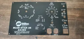 117786 Star Miller Welding Blue 2e Nameplate New With Small Defect Read See Pics 117786 Star Miller Welding Blue 2e Nameplate New With Small Defect Read See Pics