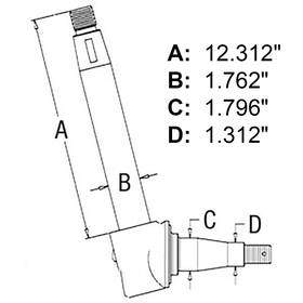 Stevens Lake Parts 505644m93 New Rh / Lh Spindle Fits Massey Ferguson 2500 50a 50