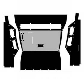 Stevens Lake Parts C86h1 New Black Basket Weave Cab Headliner Fits Case-ih Tractor Models 886