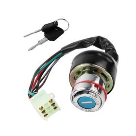 Strendier 699962336250 Flypig 6 Wire Ignition Key Switch For Kazuma Falcon Meerkat Roketa Redcat 50c