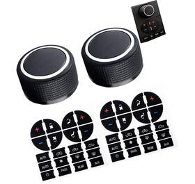 Strendier Gekufa-22912547 Rear Radio Volume Control Knob Replacement And Ac Dash Button Sticker Kit For G