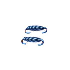 Strendier Kc241011005553for 2pcs Blue Exhaust Muffler Deadener Springs Strainer For Motorcycle Auto Repla