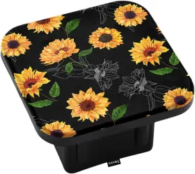 Swono 772467699959 Sunflowers Square Receiver Hitch Covers Vintage 2 Inch X2
