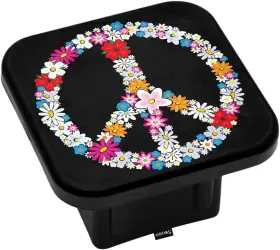 Hitch-sw2-yw152 Swono Peace Flower Symbol Trailer Hitch 2 Inch X2