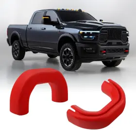 Tcgg-r2500 Techpicco Tcgg-r2500/3500-r Front Tow Hooks Covers For Ram 2500/3500 2019-2025 Hitch Cover Red