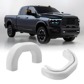 Tcgg-r2500 Techpicco Tcgg-r2500/3500-w Front Tow Hooks Covers For Ram 2500/3500 2019-2026 Hitch White