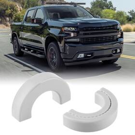 Techpicco Tcgg-silverado-1-white Tow Hook Covers Fit For Chevy Silverado 1500 2007-2026/gmc White