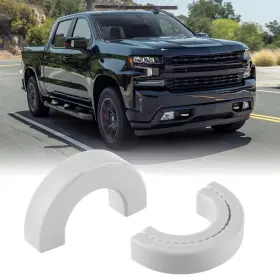 Tcgg-silverado-1-white Techpicco Tow Hook Covers Fit For Chevy Silverado 1500 2007-2026/gmc White