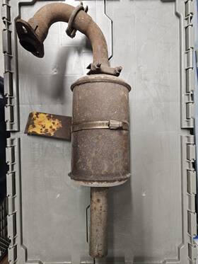 Tecumseh 1816 Used Muffler For Hh16 Motor In Case Skid Steer