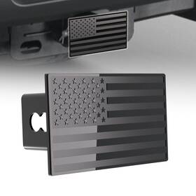 Thocac Thc-b01 American Flag Hitch Cover 2 Inch - Fits Trailer Black