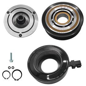 Tinjo Ktysjlhq-a048 A/c Compressor Clutch Assembly Kit Plate Pulley Bearing Coil 1542 Replacement