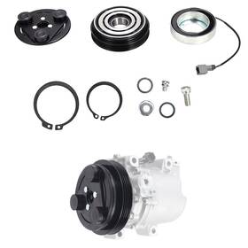 Tinjo Lhq014 A/c Compressor Clutch Assembly Kit Plate Pulley Bearing Coil 73111fe040 Repla