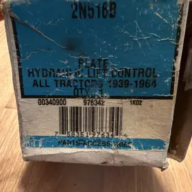 2n5168 Tisco Hydraulic Lift Control Plate For Allis-chalmers Tractor 1939-1964