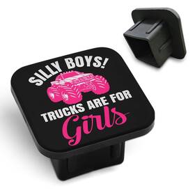 Tnomchey Tckly-a1015 Pink Truck Hitch Covers Silly Boys Trucks Are 2 Inch X2