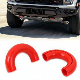 Topvop Auto 4l3z17a954aa Tow Hook Covers Fits For Ford F150 2004-2025 And Bronco Base/big Bend/outer Red