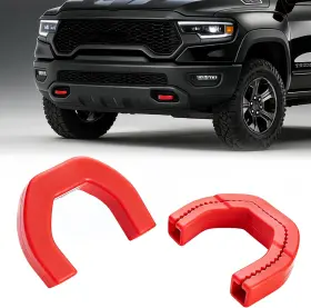 68272945 Topvop Auto Tow Hook Covers Fits For Dodge Ram 1500 2019-2025 Front Red 68272945 Topvop Auto Tow Hook Covers Fits For Dodge Ram 1500 2019-2025 Front Red