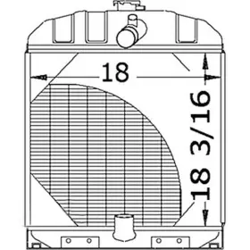 70228587 Tractor Parts Accessories Radiator Fits Allis Chalmers Wc Wd Wd45 Gas Tractors
