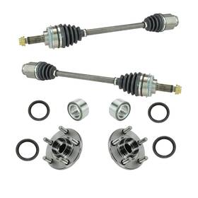Trq Csa80112 Front Cv Axle Assemblies Bearing Hub Wheel Seals 10