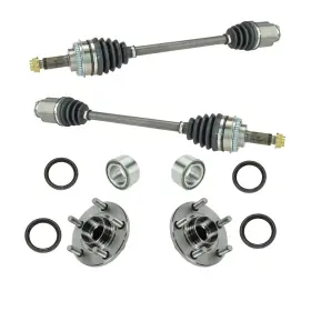 Csa80112 Trq Front Cv Axle Assemblies Bearing Hub Wheel Seals 10