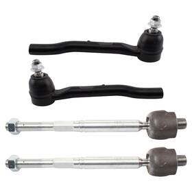 Trq Psa29435 Front Inner And Outer Tie Rod Set 4 Piece Compatible With 2018-2022 Honda