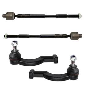 Trq Psa44099 Front Inner And Outer Tie Rod Set 4 Piece Compatible With 2015-2019 Subar