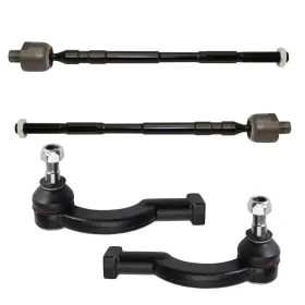Psa44099 Trq Front Inner And Outer Tie Rod Set 4 Piece Compatible With 2015-2019 Subar