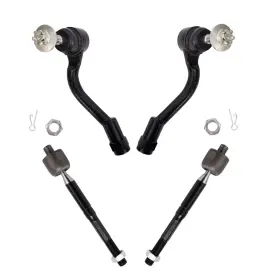 Psa45750 Trq Front Inner And Outer Tie Rod Set 4 Piece Compatible With 2015-2017 Hyund