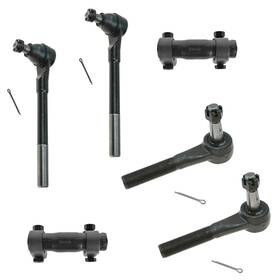 Trq Psa55142 Front Inner And Outer Tie Rod Set 6 Piece Compatible With 1994-1999 Dodge