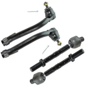 Psa55389 Trq Front Inner And Outer Tie Rod Set 4 Piece Compatible With 2006-2010 Kia O