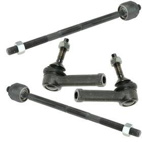 Trq Psa55452 Front Inner And Outer Tie Rod Set Compatible With 2005-2007 Ford Five Hun