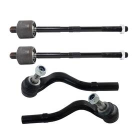 Trq Psa83353 Front Inner And Outer Tie Rod Set 4 Piece Compatible With 2010-2014 Merce