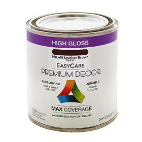 Pdl60-hp True Value Mfg Company Premium Decor Leather Brown Gloss Enamel Paint 1/2-pt