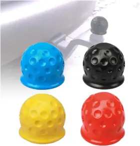 152105461 Tuop 2 Inch Trailer Hitch Ball Cover - Truck Towball Black Yellow Blue Or Red