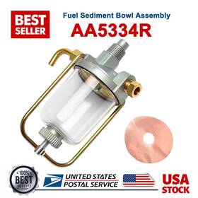 Turpa Auto Aa5334r Fuel Sediment Bowl Assembly Fits John Deere A B G D 50 520 60 620 630 70 730 720