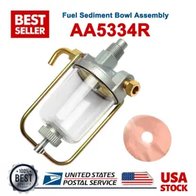 Aa5334r Turpa Auto Fuel Sediment Bowl Assembly Fits John Deere A B G D 50 520 60 620 630 70 730 720