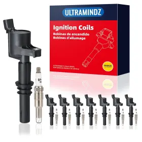 Ic-dg511x8-hhs0009x8 Ultramindz Ignition Coil Pack And Spark Plug For Ford 5.4l F150 2005 2006 2007 2008 Expedi