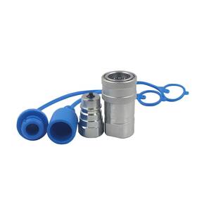 Undercarriage Lx-pk-04sf-1 1-set 1/2ftft Ag Iso5675 Carbon Steel Hydraulic Quick Connect Tractor Coupling/