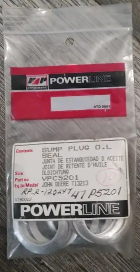 Vpc5201 Vapormatic T13213 Lot Of 10 John Deere Sump Pump Gasket Oil Plug Seal