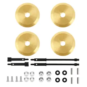 Xz167 Vgoohobby 4pack Rc 4mm Brass Wheel Hub Knuckle Counterweight Front Rear