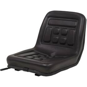 Vidaxl 142317 Universal Tractor Seat Black Steel Frame Pvc Upholstery