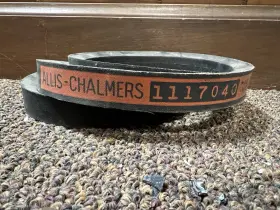 1117040 Vintage Antique Ac Allis Chalmers Equipment Belt For Display 1117040 Vintage Antique Ac Allis Chalmers Equipment Belt For Display
