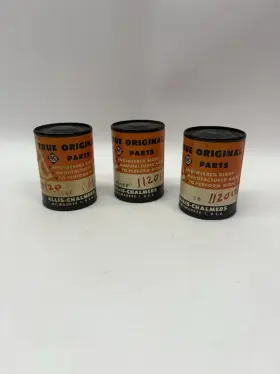 1120120 Vintage Set Of 3 Allis Chalmers Part Tins