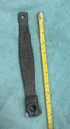 6092 Vintage Autolite Battery Ground Strap Cable 10 Inch Long 128 6092 Vintage Autolite Battery Ground Strap Cable 10 Inch Long 128