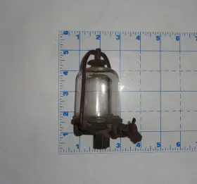 Aa499r Vintage John Deer Tractor 3-way Fuel Settlement Glass Bowl Filter Strainer