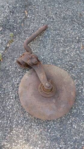 Vintage B529ad John Deere Disk Plow Moldboard Type Scraper Blade Antique As Is