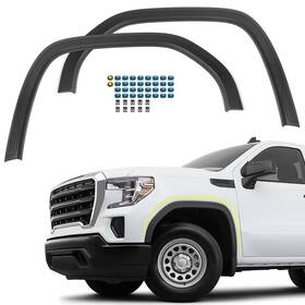 Vlincar V-gcsl-19lm-q-p Front Fender Flares Pair Compatible With Gmc Sierra 1500 2019 2020 2021 2022