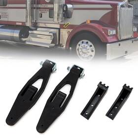 Vodcaca Az-002-dz 2 Pack For Peterbilt Kenworth Hood Latch Base Compatible With 357 3